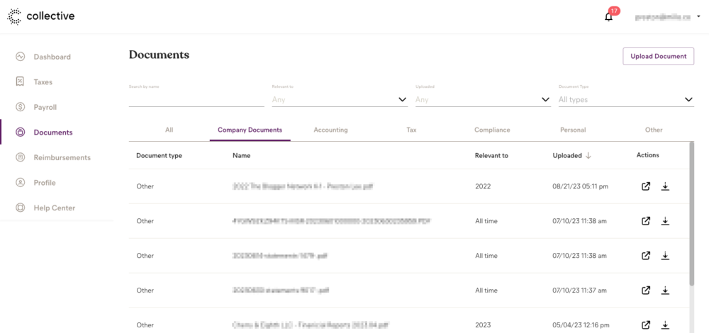 Collective Document Dashboard