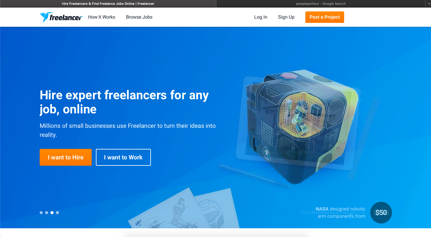 Freelancer.com is a platform for finidng freelance graphic design jobs