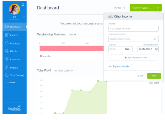 Freshbooks accounting software for freelancers