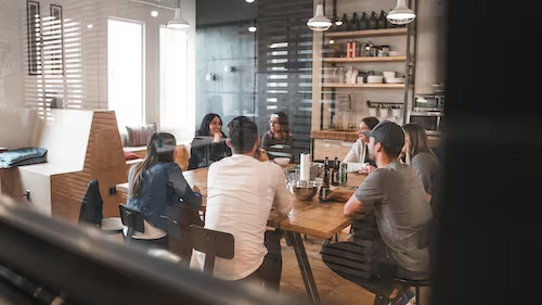 meeting of a group of people