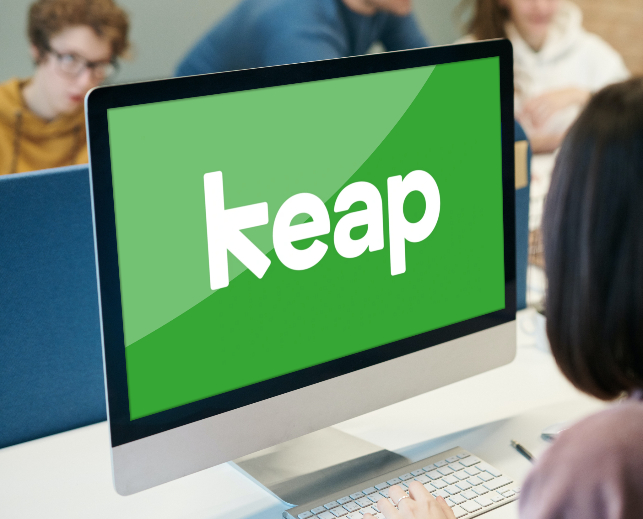 Keap Logo on Computer