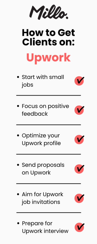 how to get jobs on upwork checklist