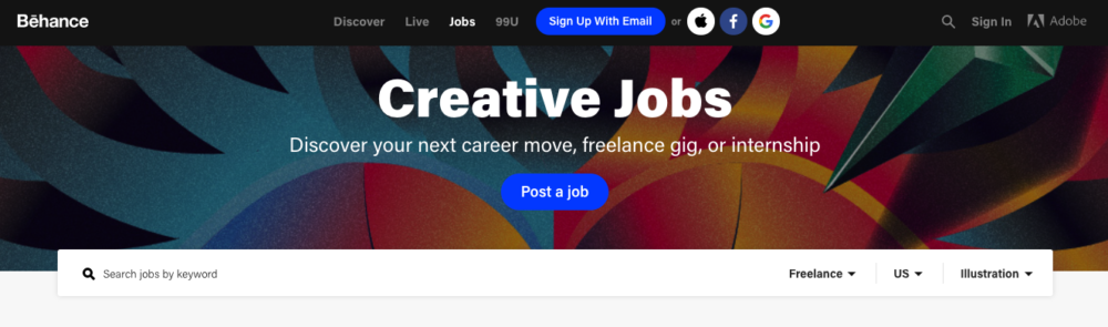 freelance illustration jobs - behance