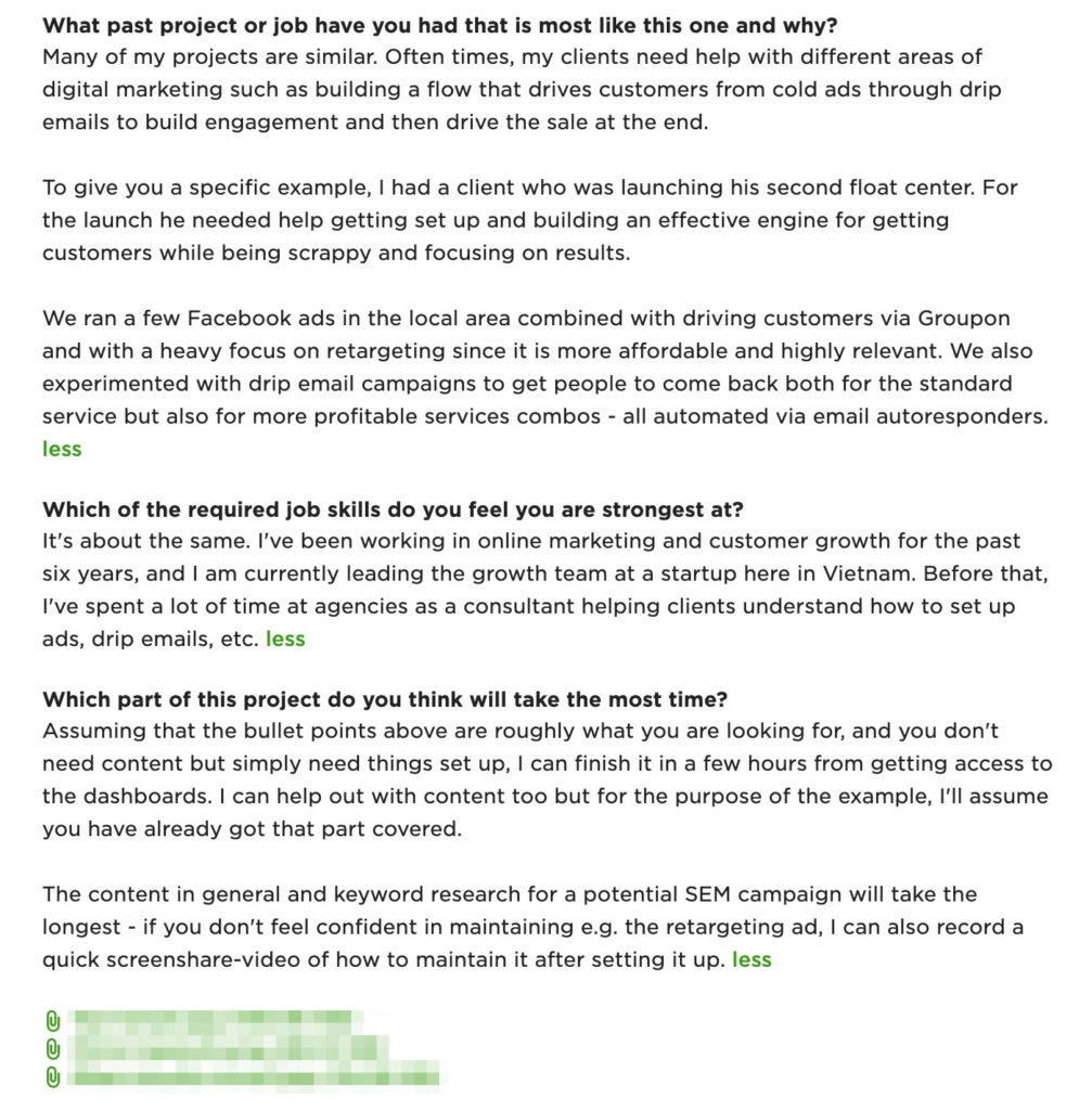 upwork proposals